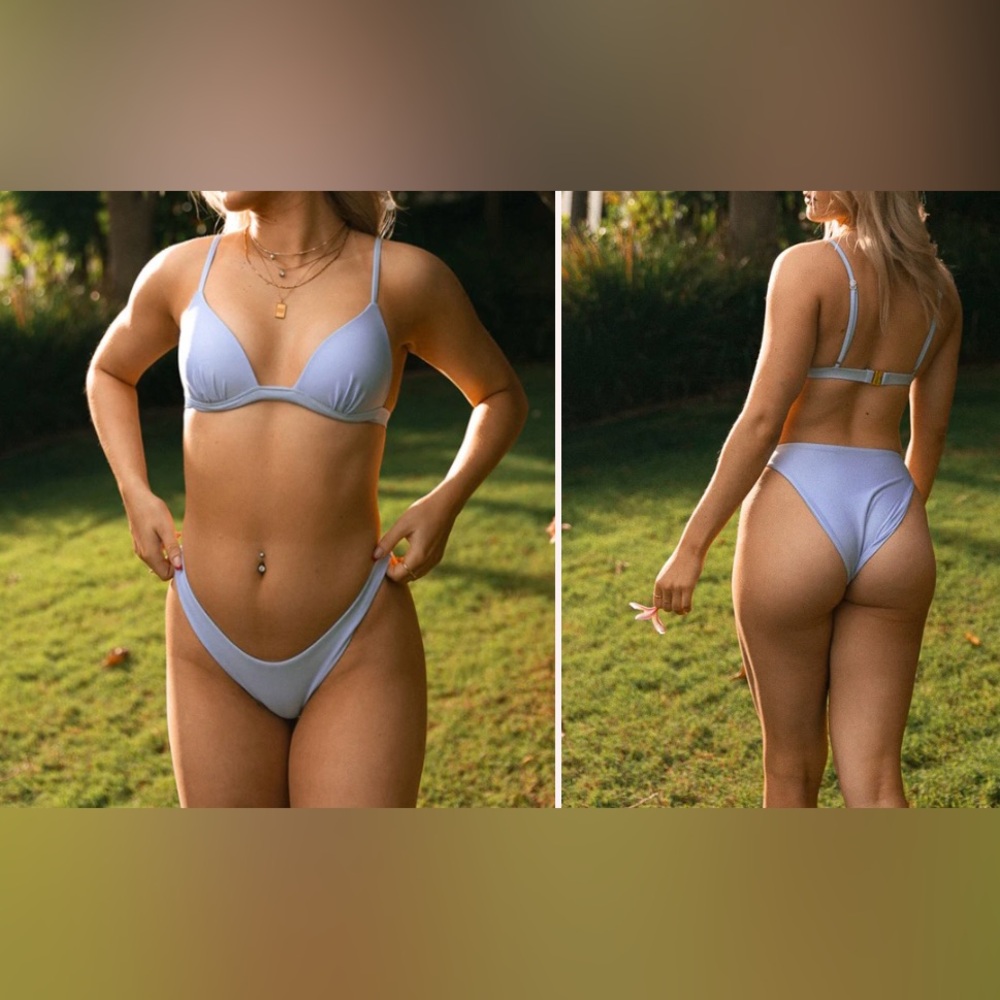 Periwinkle Lou Swim FIO Bikini Set NWT